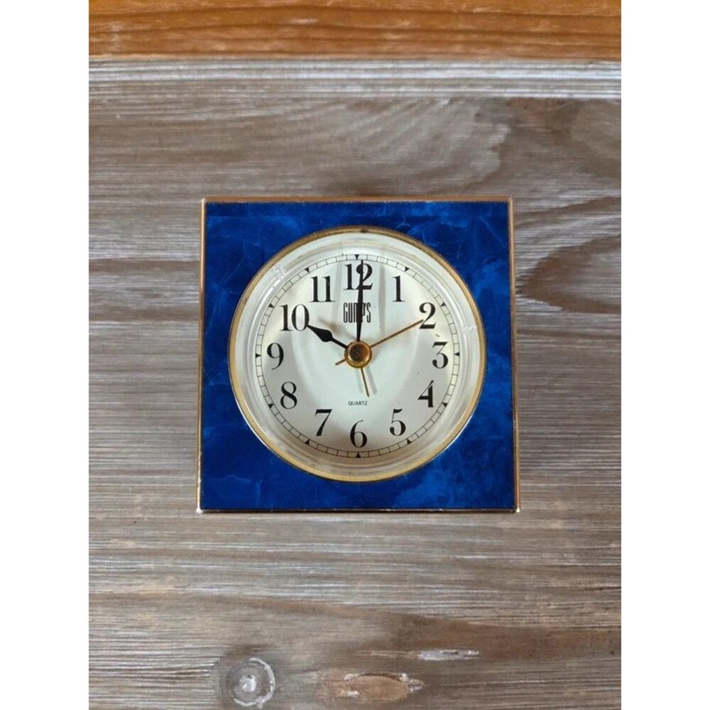 198ps Gumps Blue Quartz Alarm Clock
